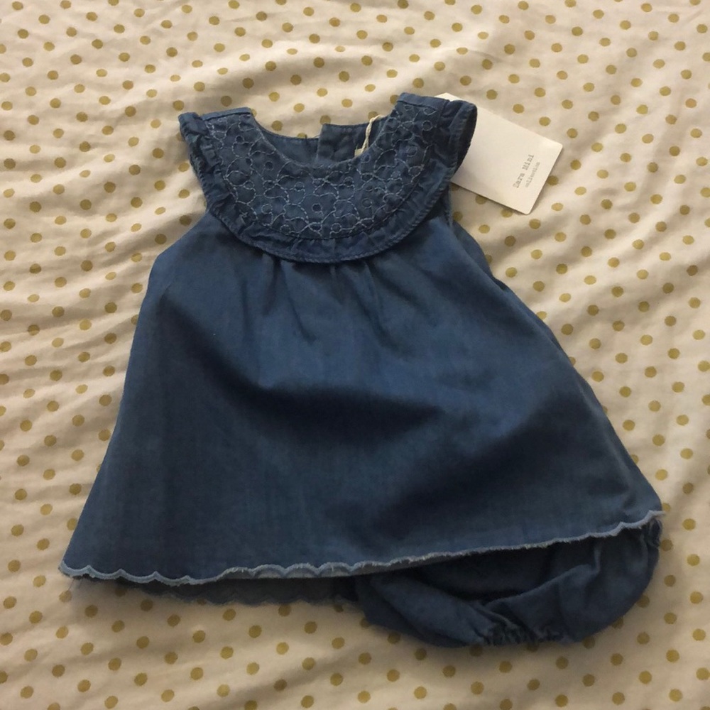 Zara Chambray Dress. NWT.